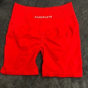 Alphalete Amplify Formula Red Shorts